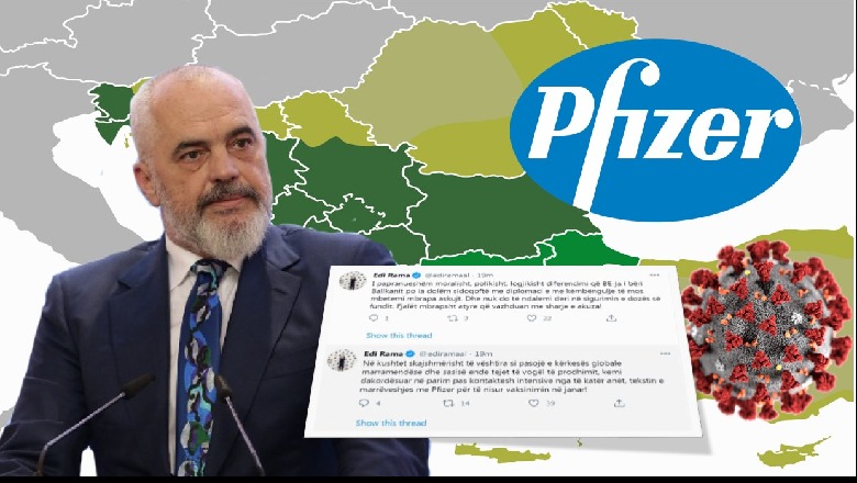 Rama: Dakordesi me Pfizer per te nisur vaksinimin ne janar!